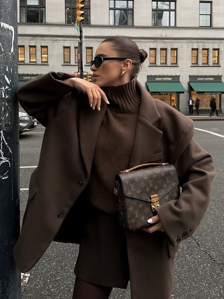 Source Unknown Hayk Oversized Boyfriend Blazer - Brown